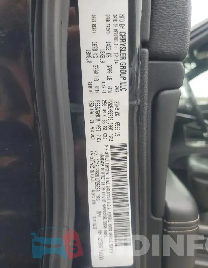 1C4RJFBG9FC726268 Photo# 13