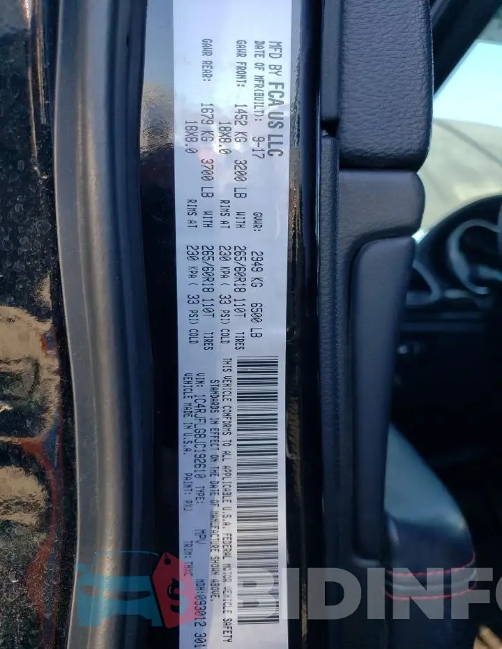 1C4RJFLG8JC192610 Photo# 13