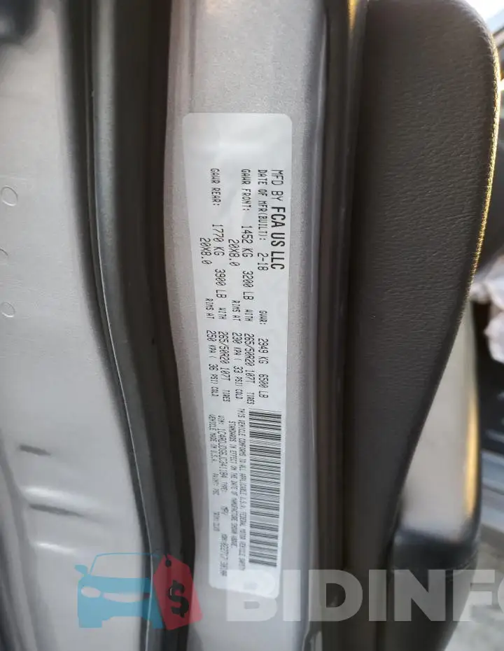 1C4RDJDG6JC341184 Photo# 13