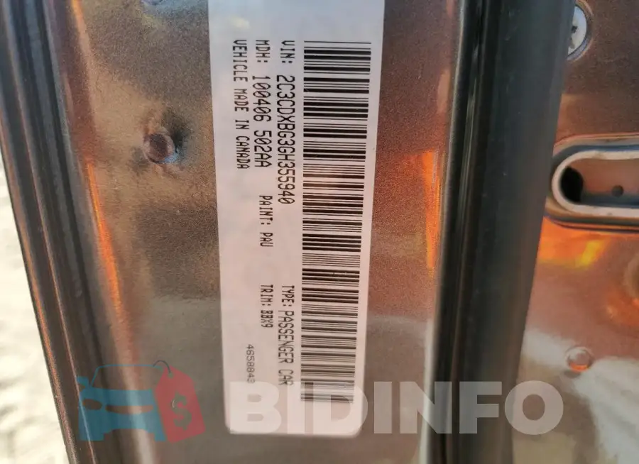 2C3CDXBG3GH355940 Photo# 12