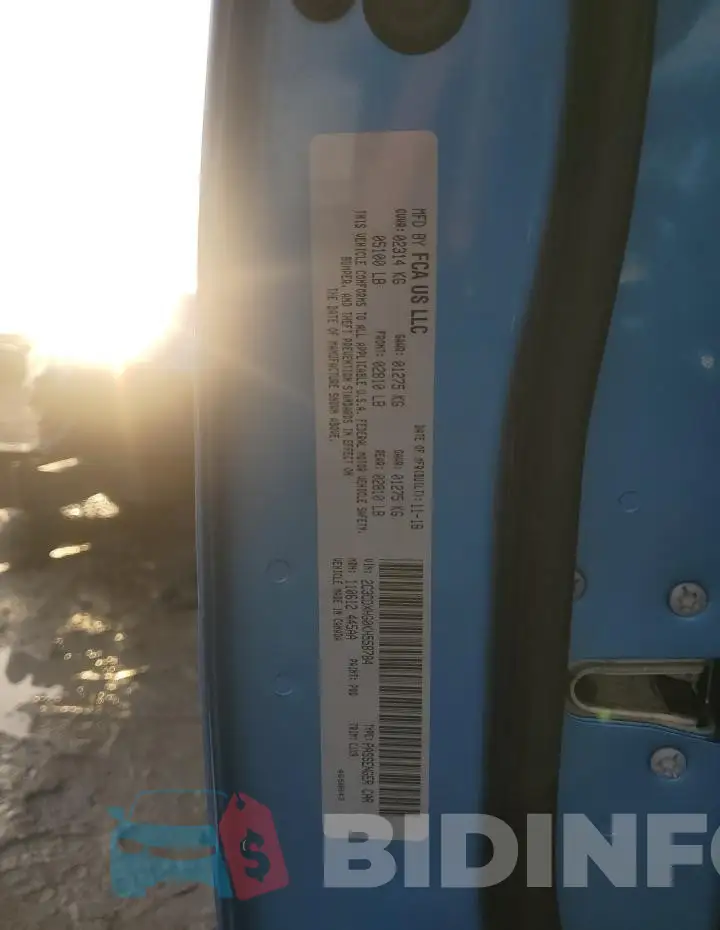 2C3CDXHG0KH558784 Photo# 13