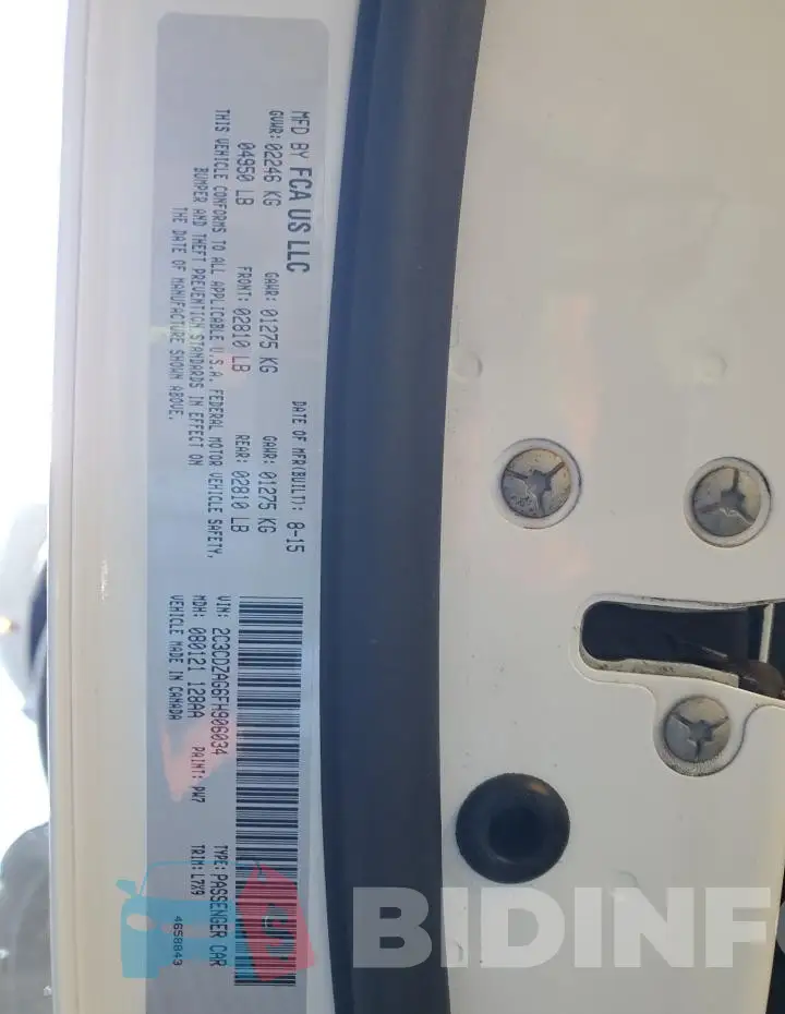 2C3CDZAG6FH906034 Photo# 12
