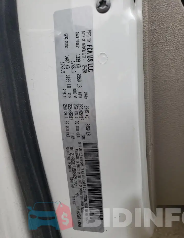 2C4RDGBG7LR183969 Photo# 13