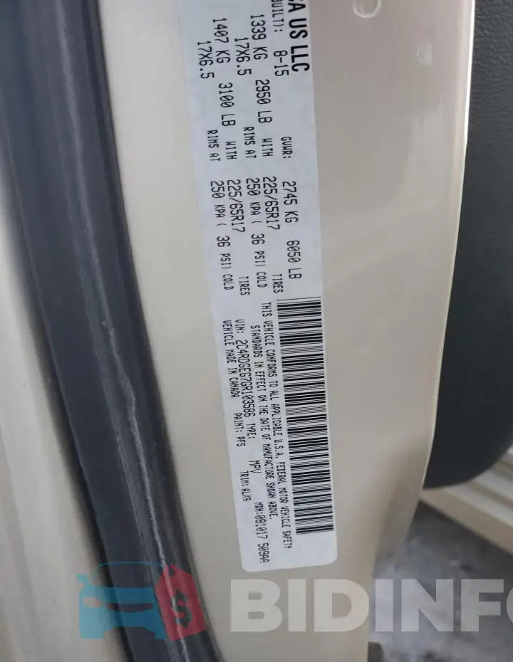 2C4RDGEG7GR103586 Photo# 13