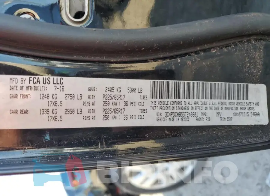 3C4PDCAB5GT240601 Photo# 14