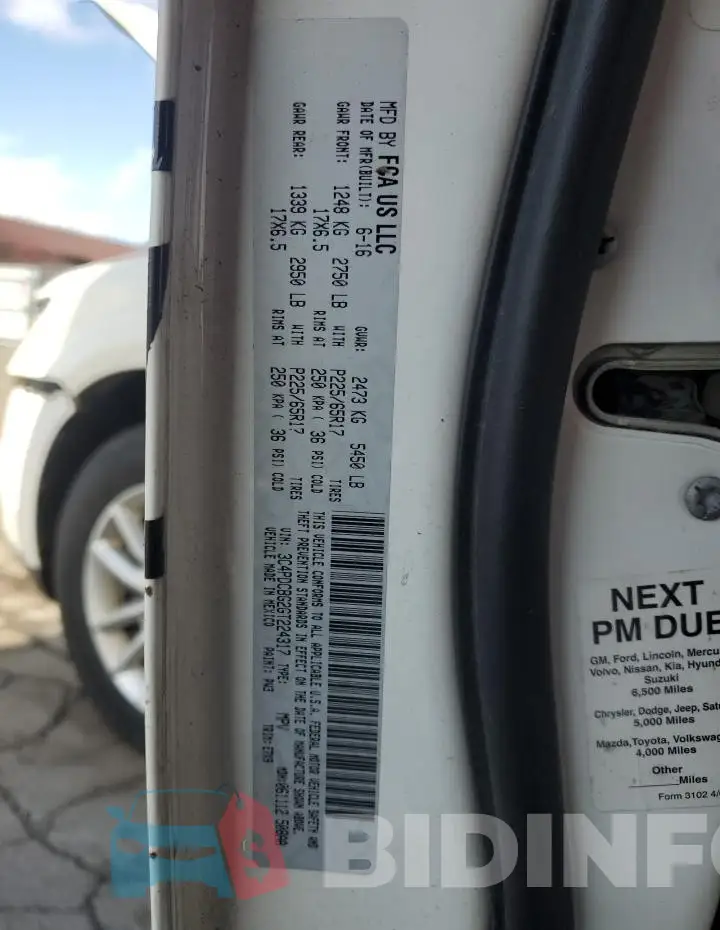 3C4PDCBG2GT224317 Photo# 13