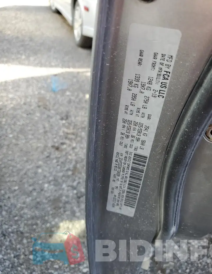 3C4PDDEGXKT720220 Photo# 12