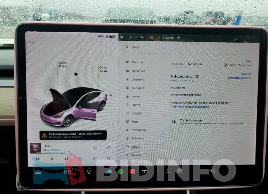 5YJ3E1EA8KF193041 Photo# 9