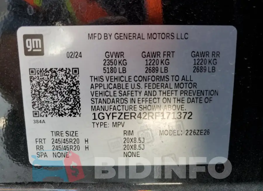1GYFZER42RF171372 Photo# 12