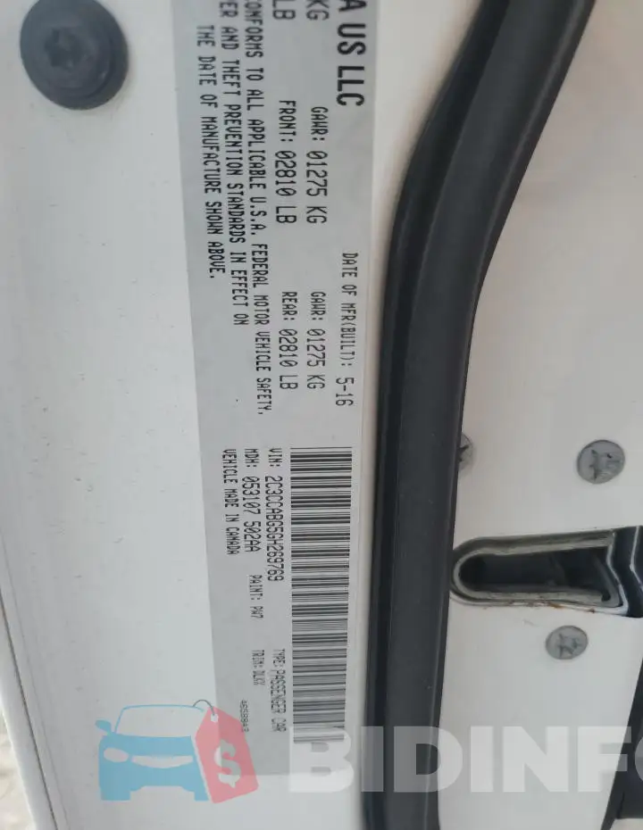 2C3CCABG5GH269769 Photo# 12
