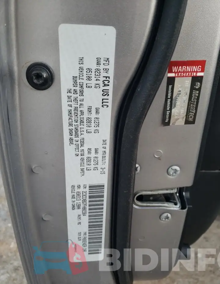 2C3CCABG7FH802364 Photo# 12