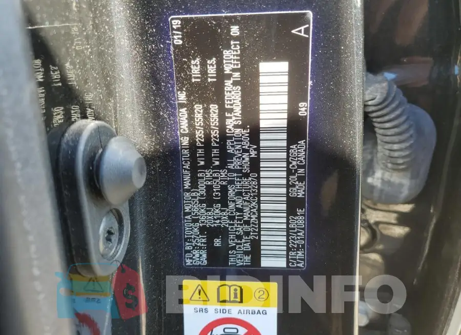 2T2ZZMCA2KC132870 Photo# 14
