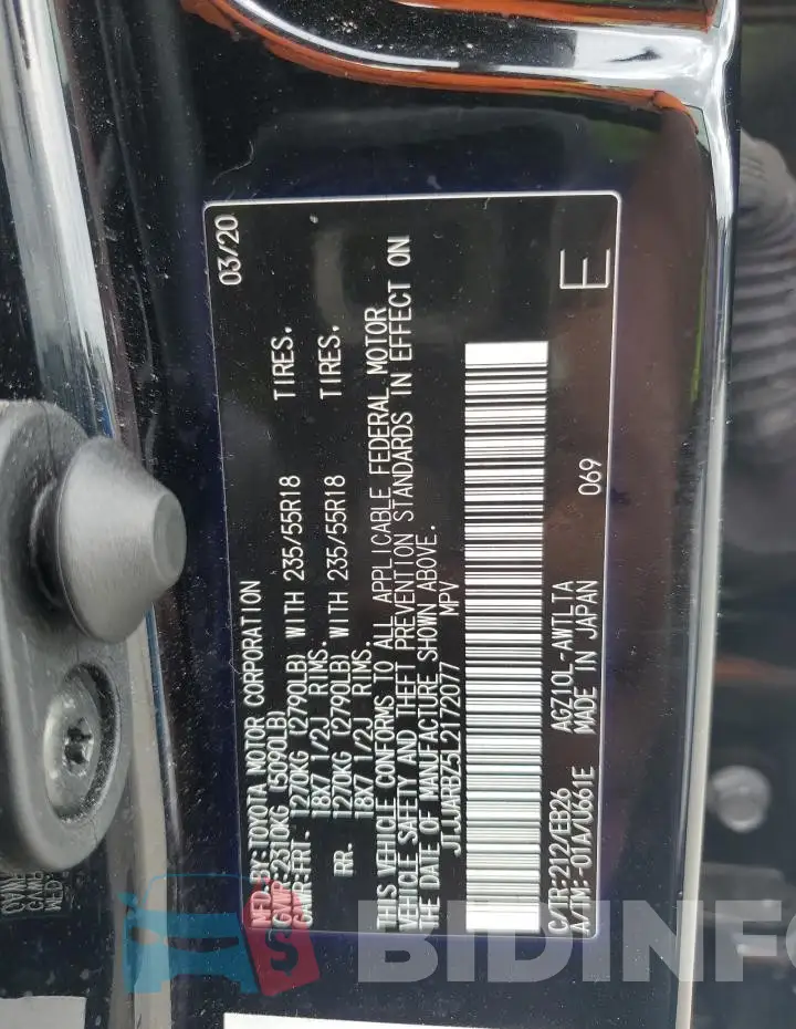 JTJJARBZ5L2172077 Photo# 13