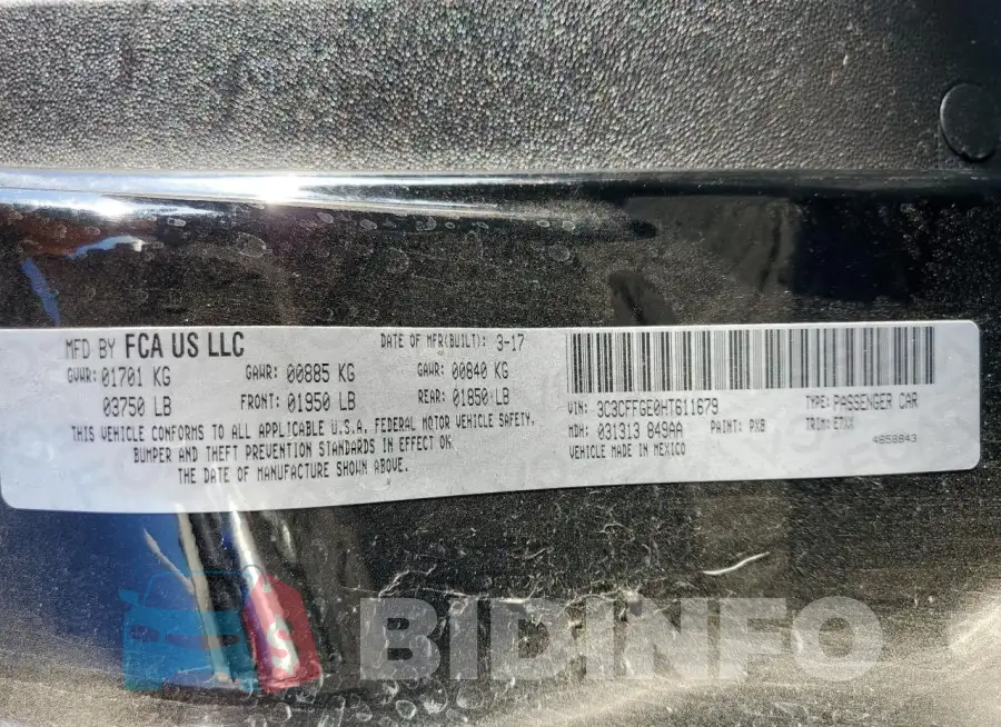 3C3CFFGE0HT611679 Photo# 12
