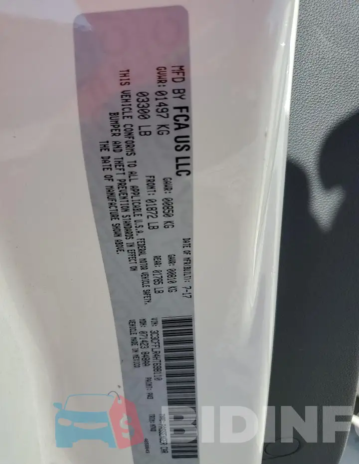 3C3CFFLR4HT698110 Photo# 12