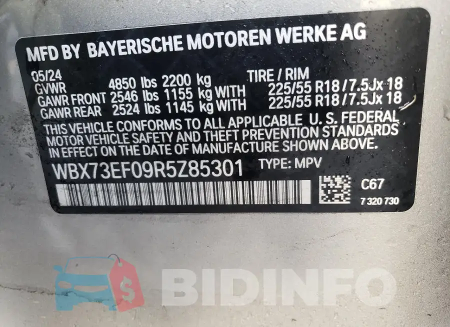 WBX73EF09R5Z85301 Photo# 13