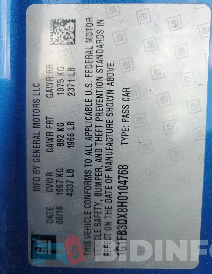 1G1FB3DX8H0104768 Photo# 12