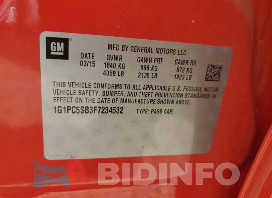 1G1PC5SB3F7234532 Photo# 13