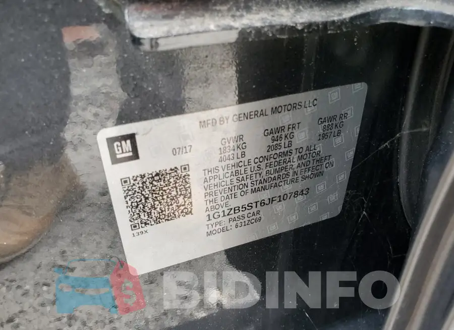 1G1ZB5ST6JF107843 Photo# 12
