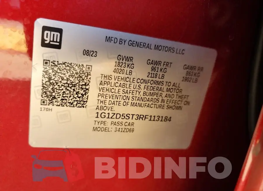 1G1ZD5ST3RF113184 Photo# 13