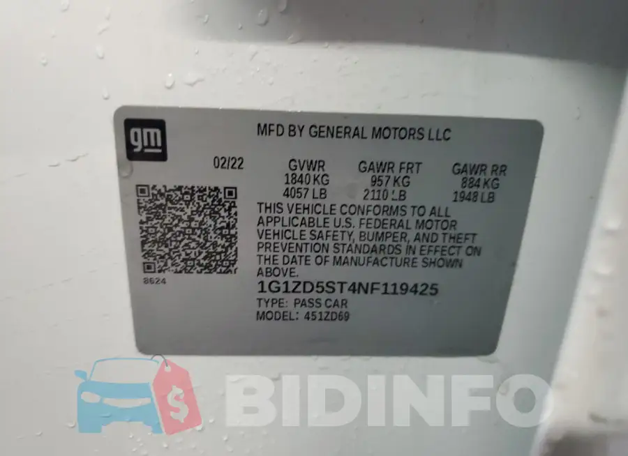 1G1ZD5ST4NF119425 Photo# 12