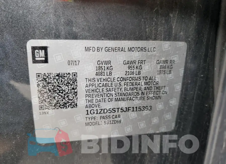 1G1ZD5ST5JF115393 Photo# 12