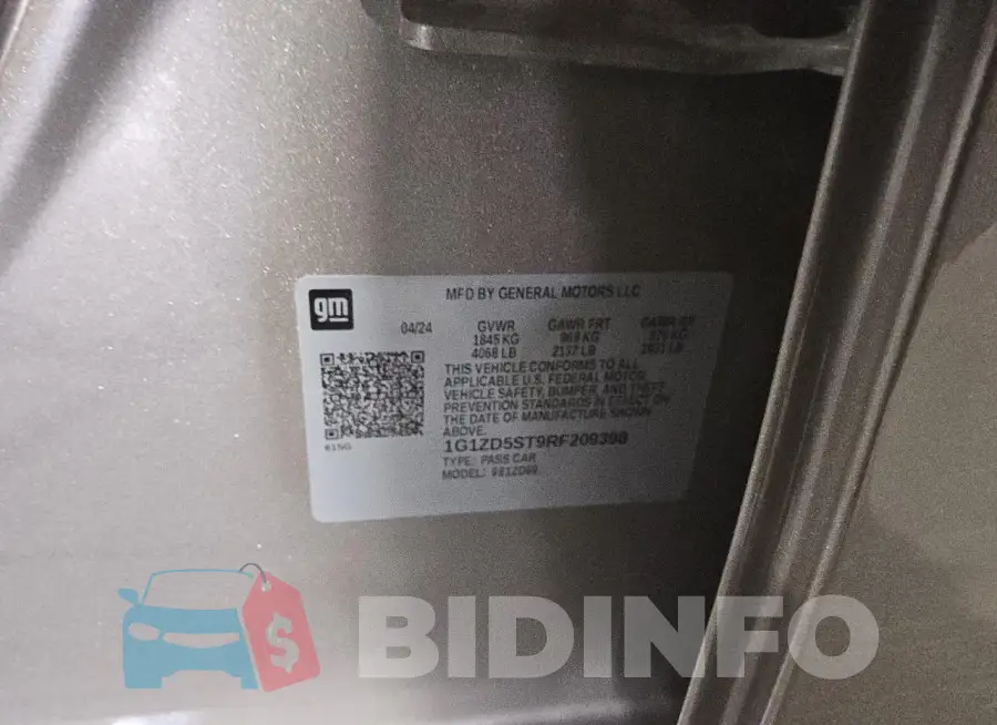 1G1ZD5ST9RF209398 Photo# 13