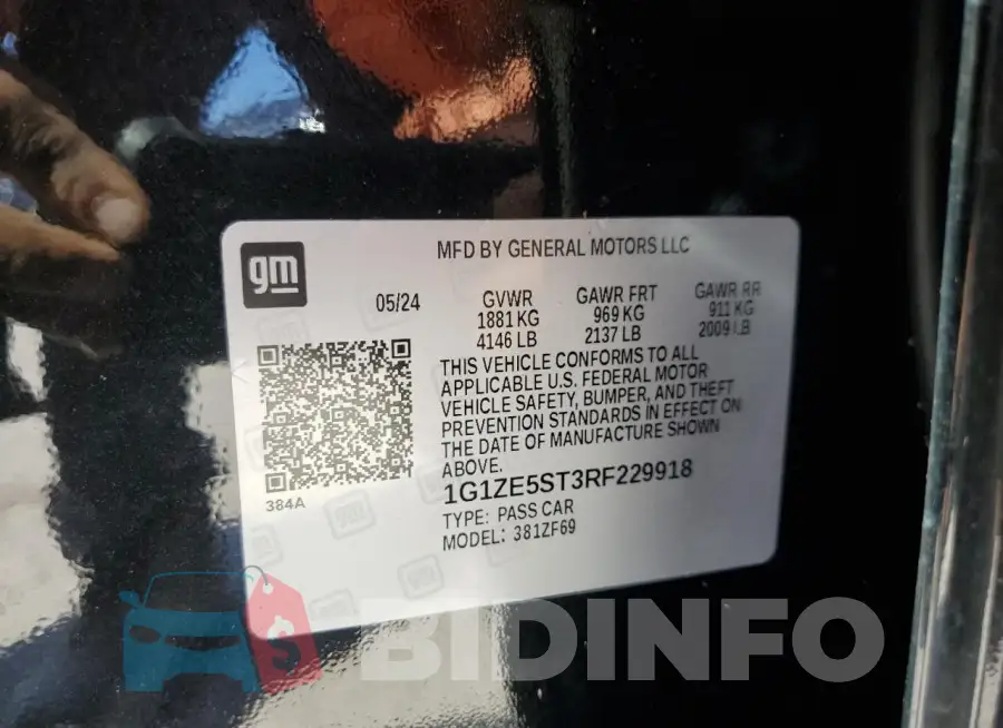 1G1ZE5ST3RF229918 Photo# 13