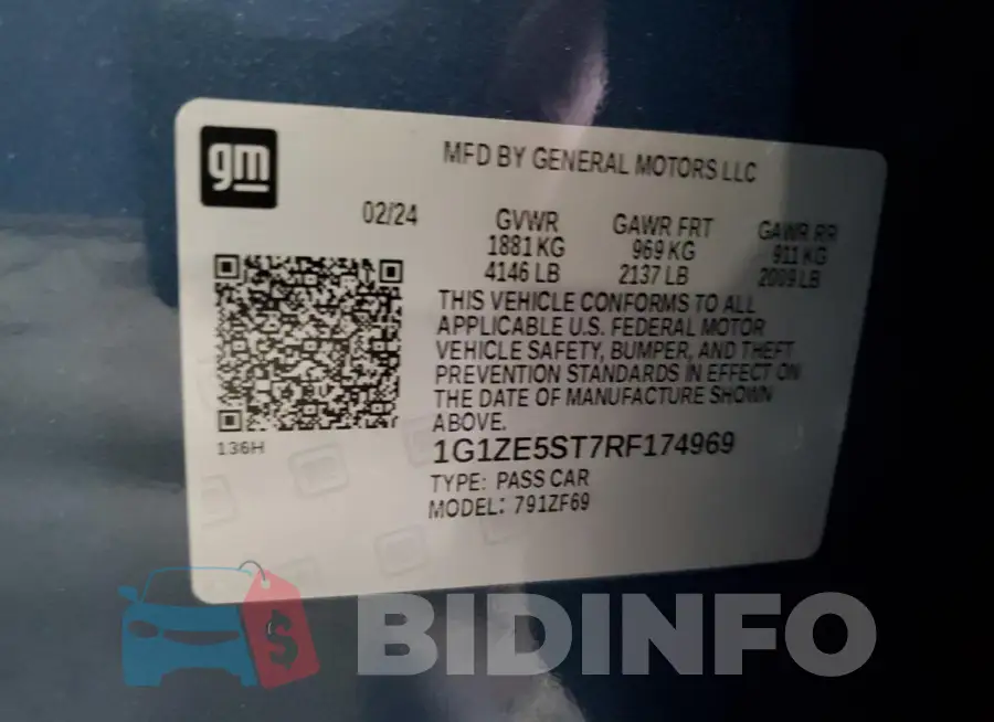 1G1ZE5ST7RF174969 Photo# 12