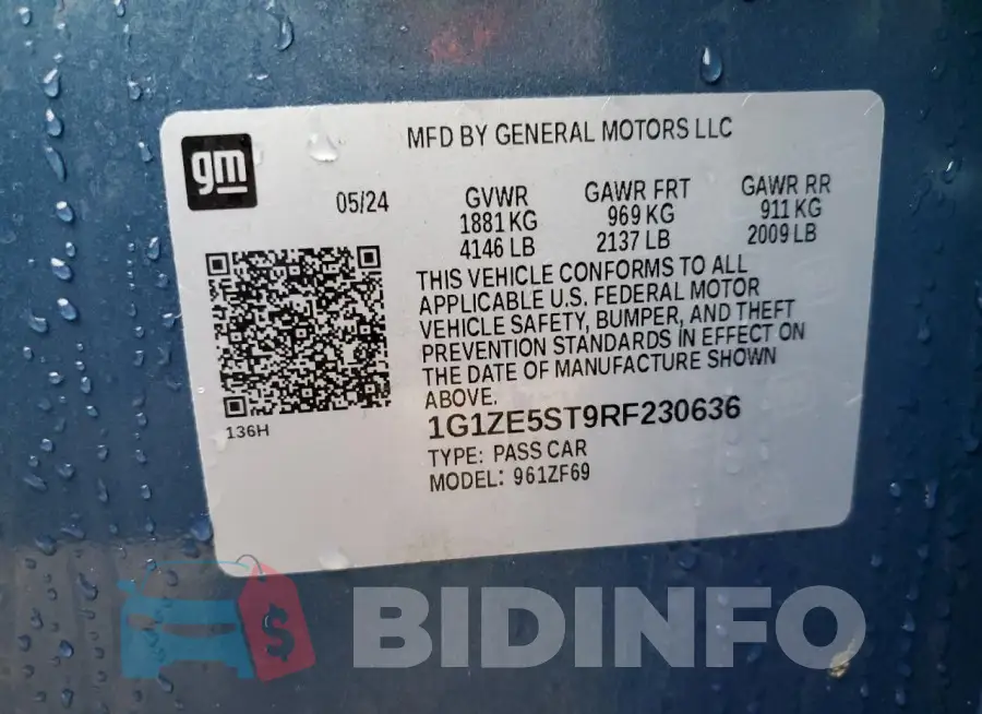 1G1ZE5ST9RF230636 Photo# 12