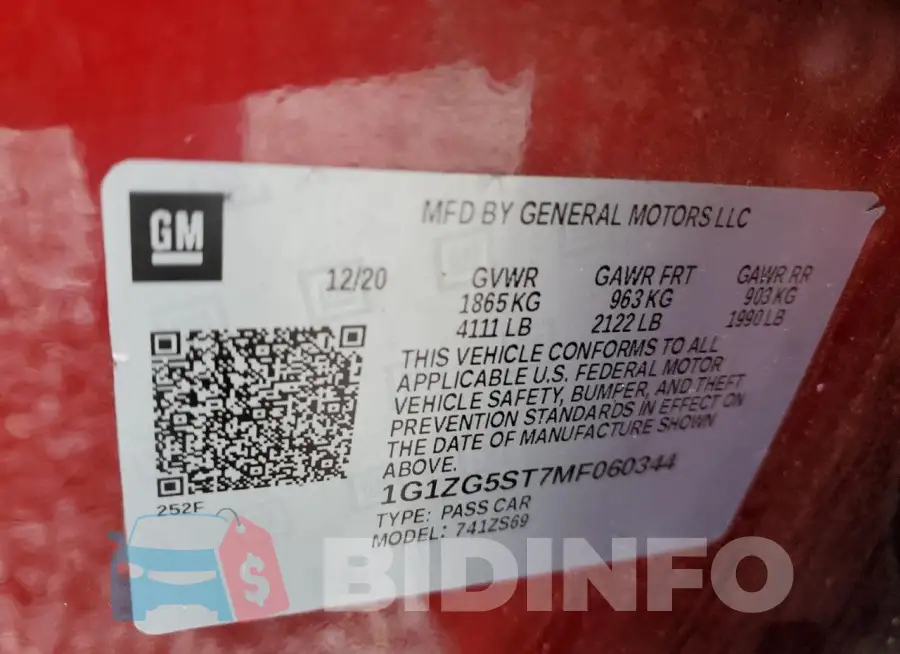 1G1ZG5ST7MF060344 Photo# 12