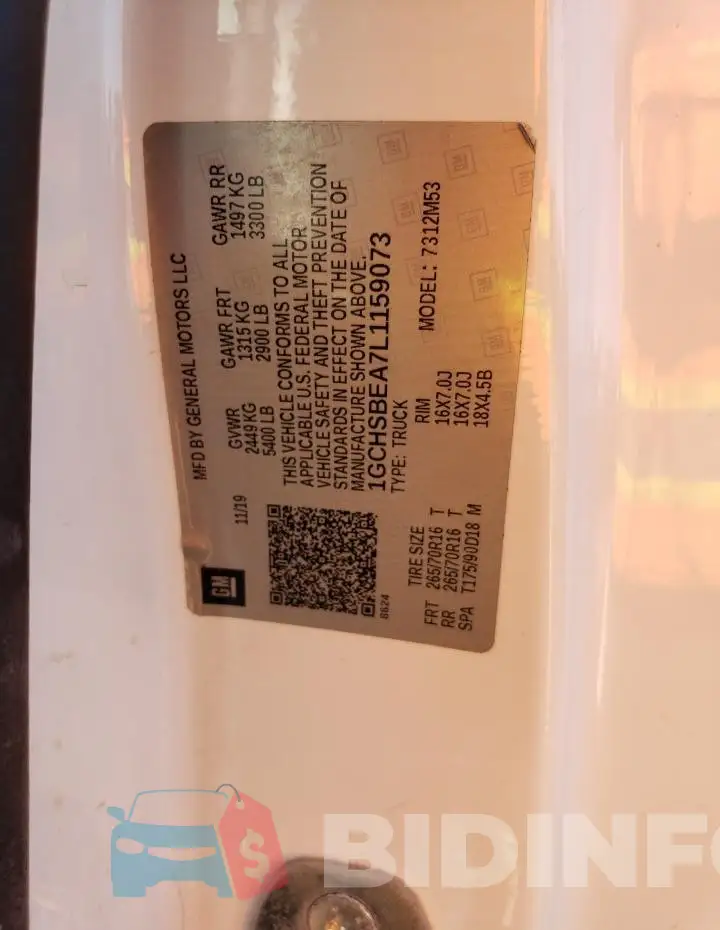 1GCHSBEA7L1159073 Photo# 13