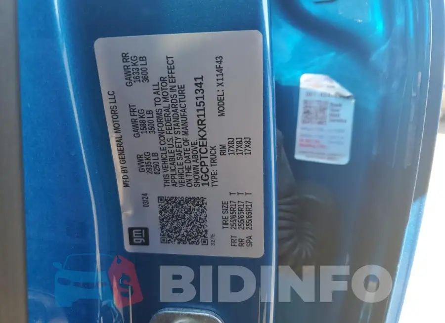 1GCPTCEKXR1151341 Photo# 12