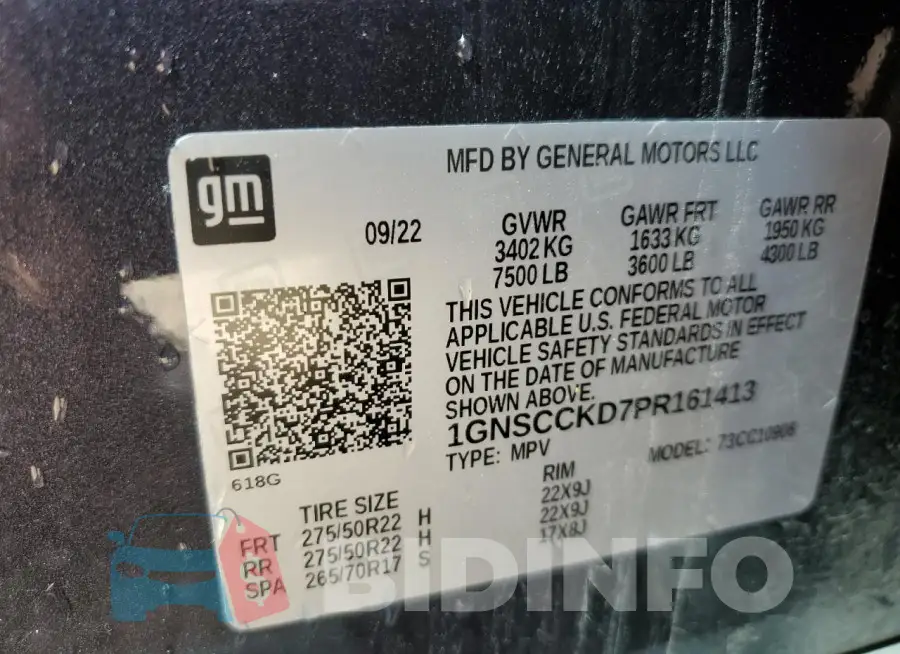 1GNSCCKD7PR161413 Photo# 14
