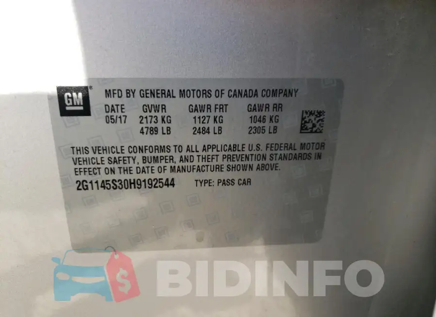 2G1145S30H9192544 Photo# 12