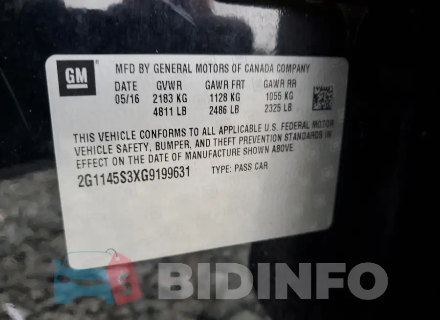 2G1145S3XG9199631 Photo# 12