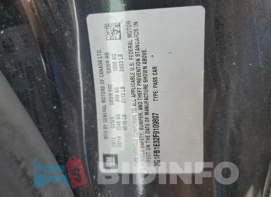 2G1FB1E32F9109807 Photo# 12
