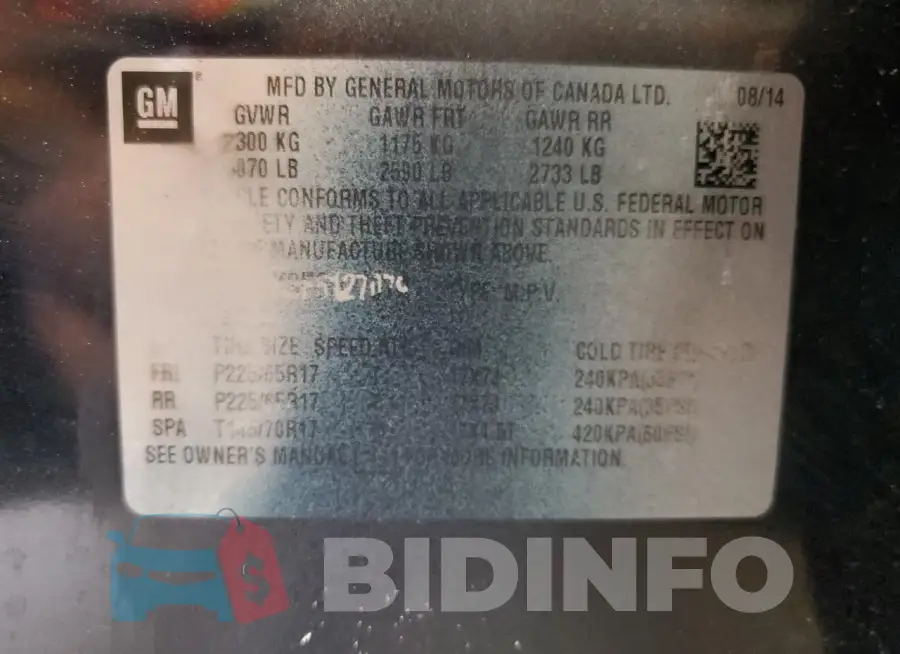 2GNFLEEK3F6127079 Photo# 14