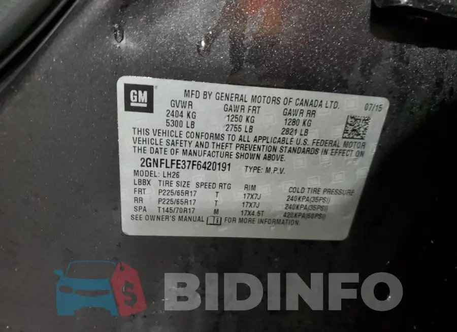 2GNFLFE37F6420191 Photo# 13