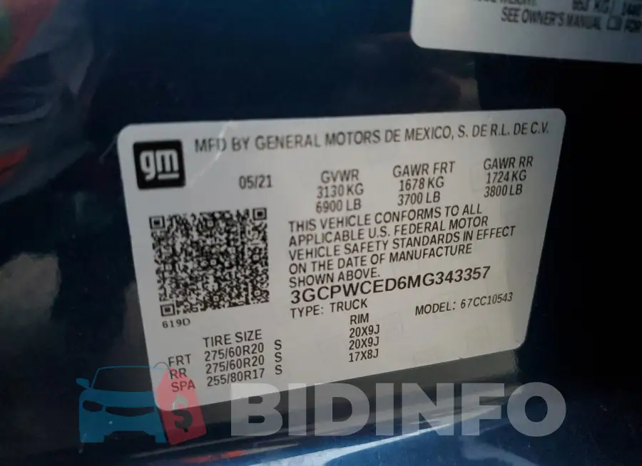 3GCPWCED6MG343357 Photo# 12