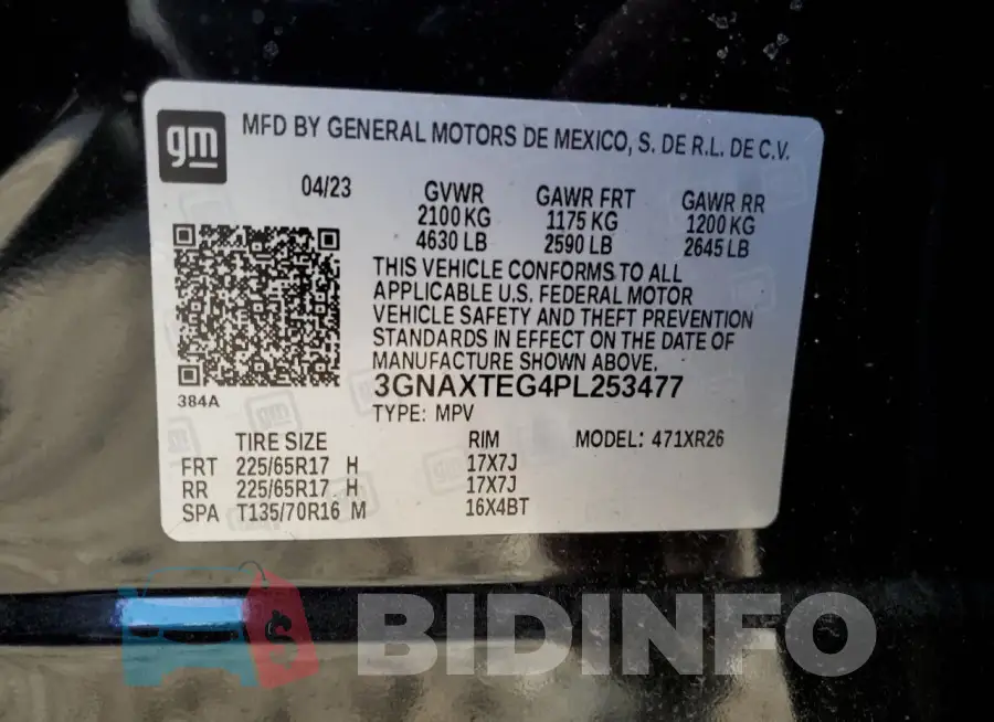 3GNAXTEG4PL253477 Photo# 13