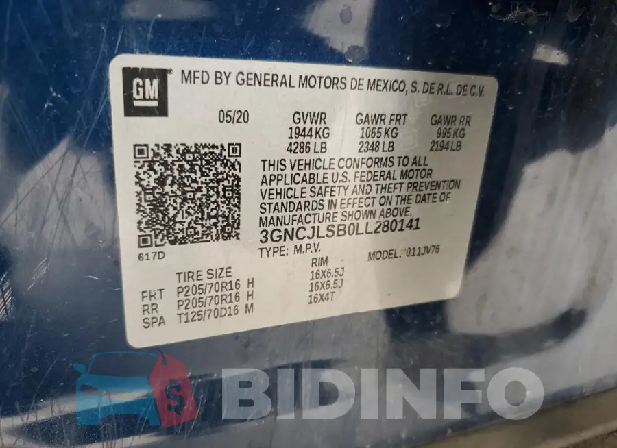3GNCJLSB0LL280141 Photo# 12