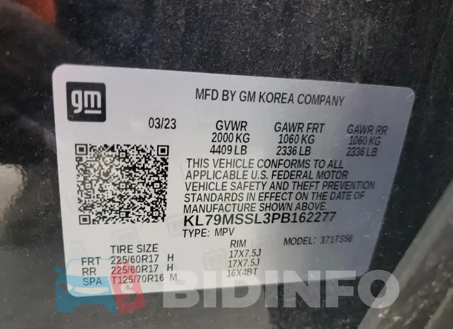 KL79MSSL3PB162277 Photo# 14