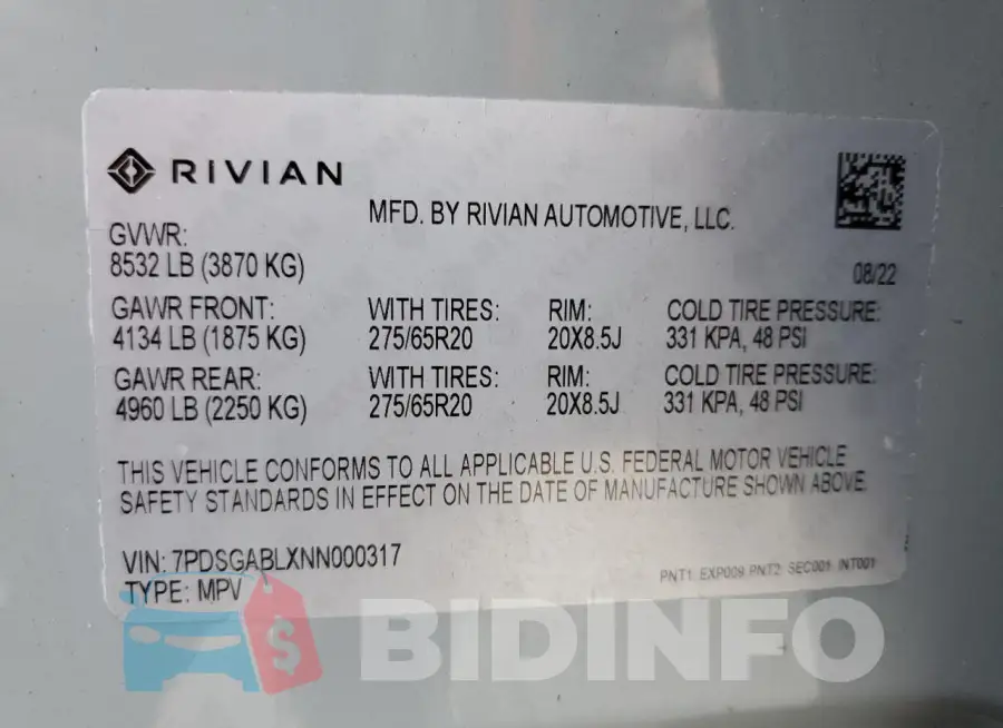 7PDSGABLXNN000317 Photo# 12
