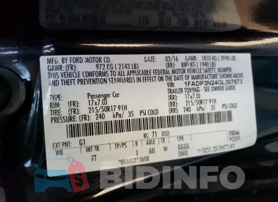 1FADP3N24GL307873 Photo# 12