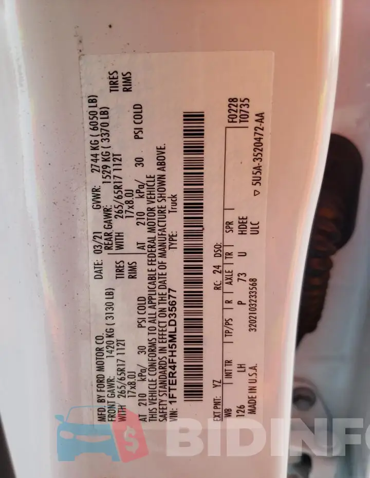 1FTER4FH5MLD35677 Photo# 12