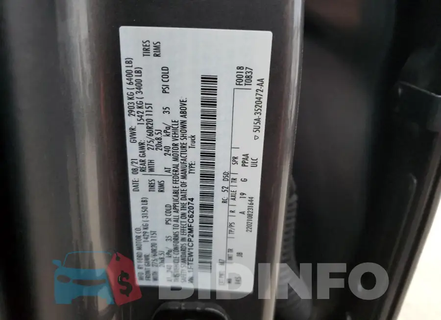 1FTEW1CP2MFC62074 Photo# 12