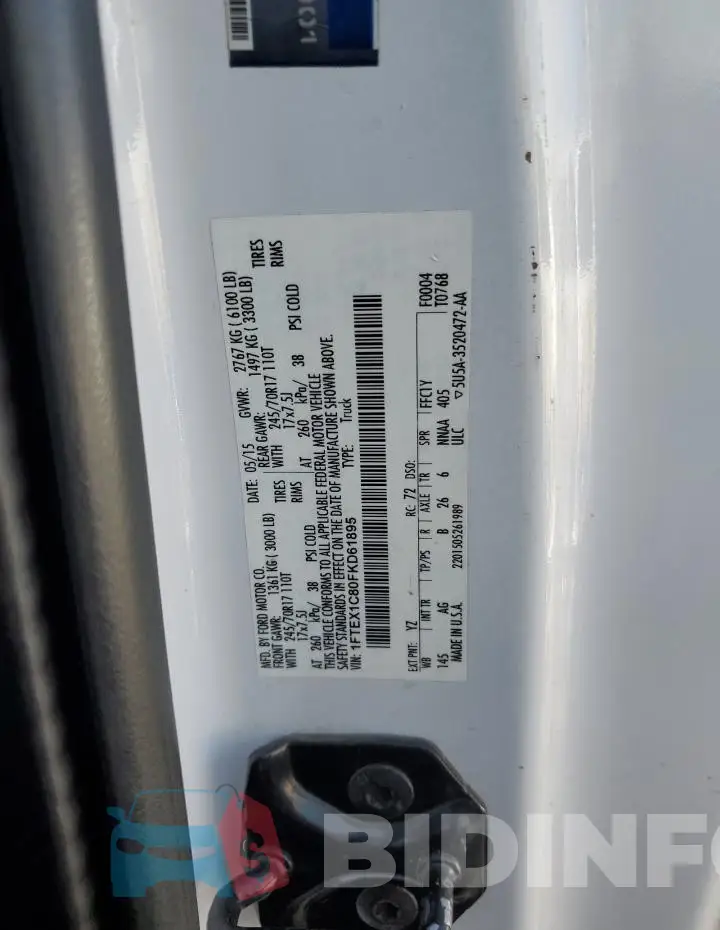1FTEX1C80FKD61895 Photo# 12