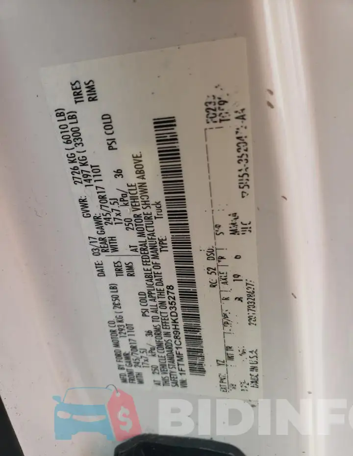 1FTMF1C89HKD35278 Photo# 12