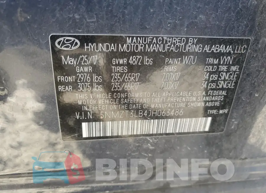 5NMZT3LB4JH063486 Photo# 13